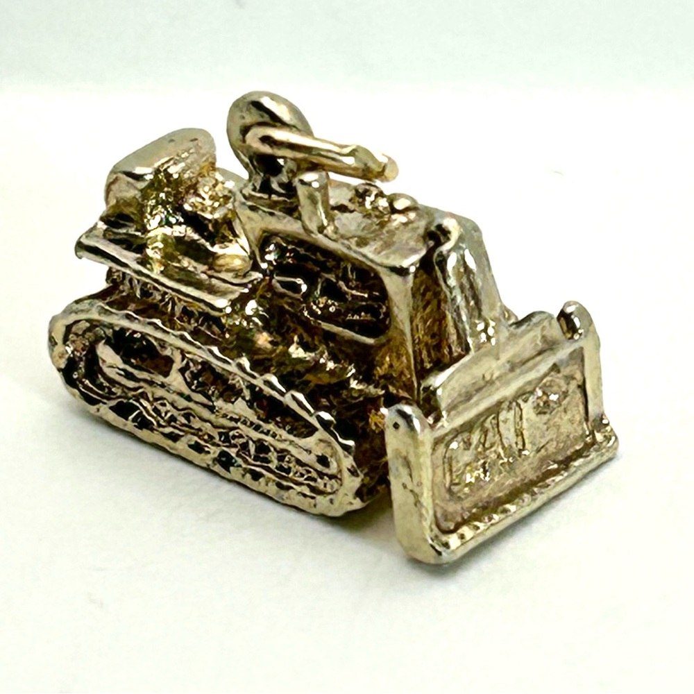 Cat D-9 tractor (Rare!)- sterling bracelet charm